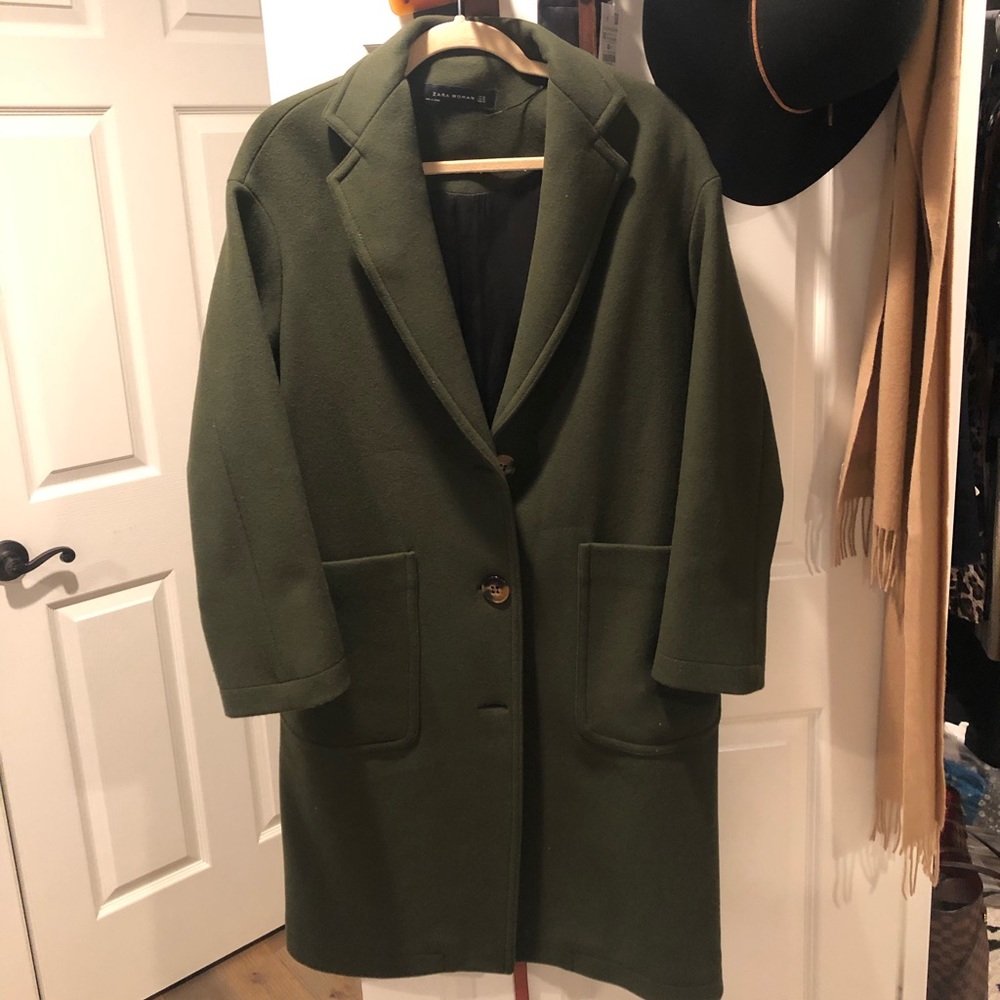 Zara military oversized coat XS